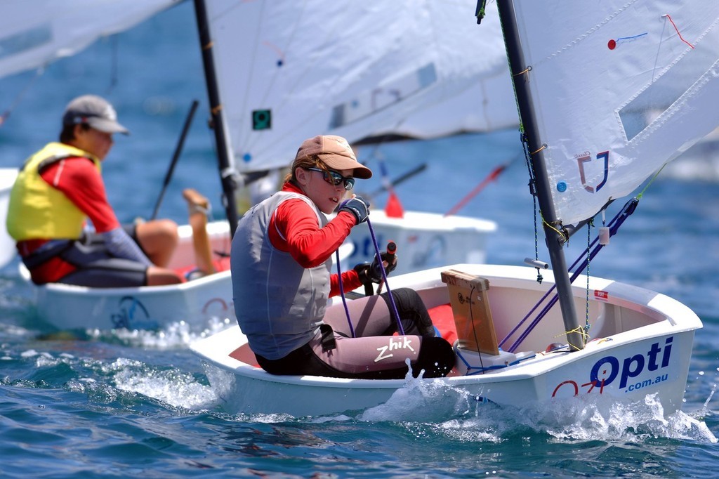 Amy Gallagher (AUS)Sailing - 2008 Sail Melbourne 2nd Pacific Rim and Open International Optimist Dinghy Championships<br />
Mornington Yacht Club <br />
 © Jeff Crow/ Sport the Library http://www.sportlibrary.com.au